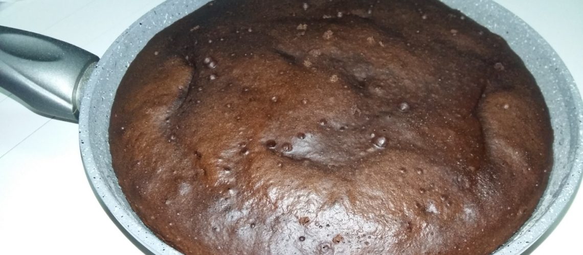 Torta al cacao in padella